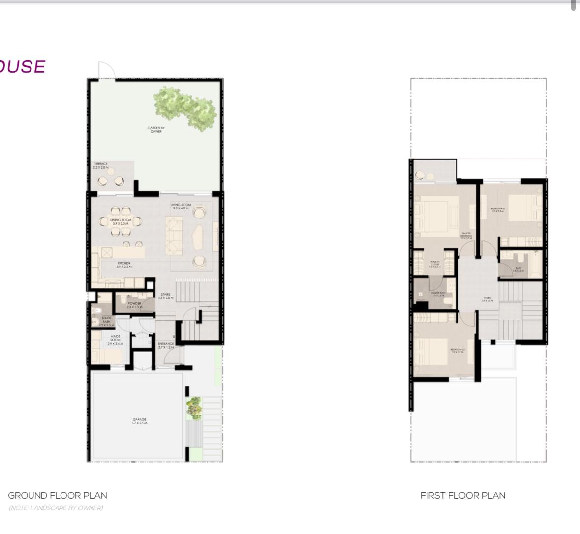 3 bedroom Villa - Floor 1