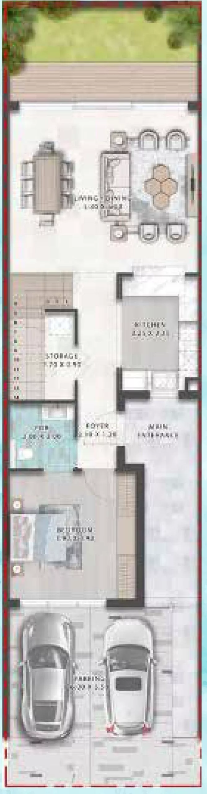 4 bedrooms Apartment - Floor 1