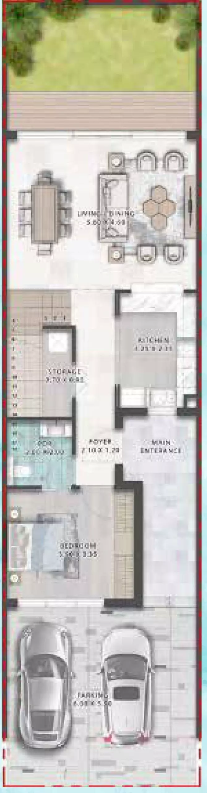 4 bedroom Apartment - Floor 1