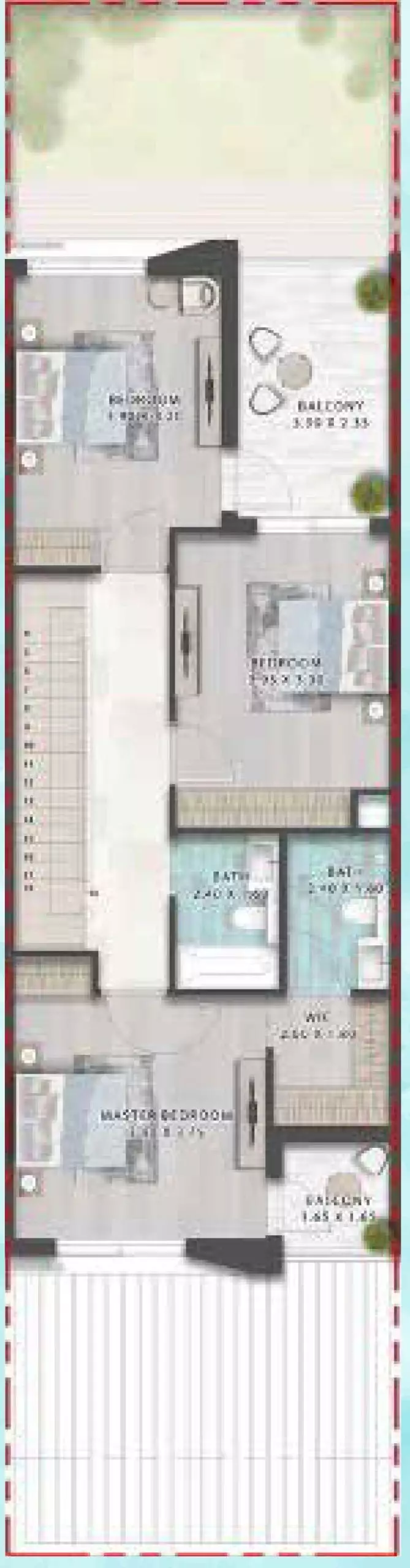 4 bedroom Apartment - Floor 2