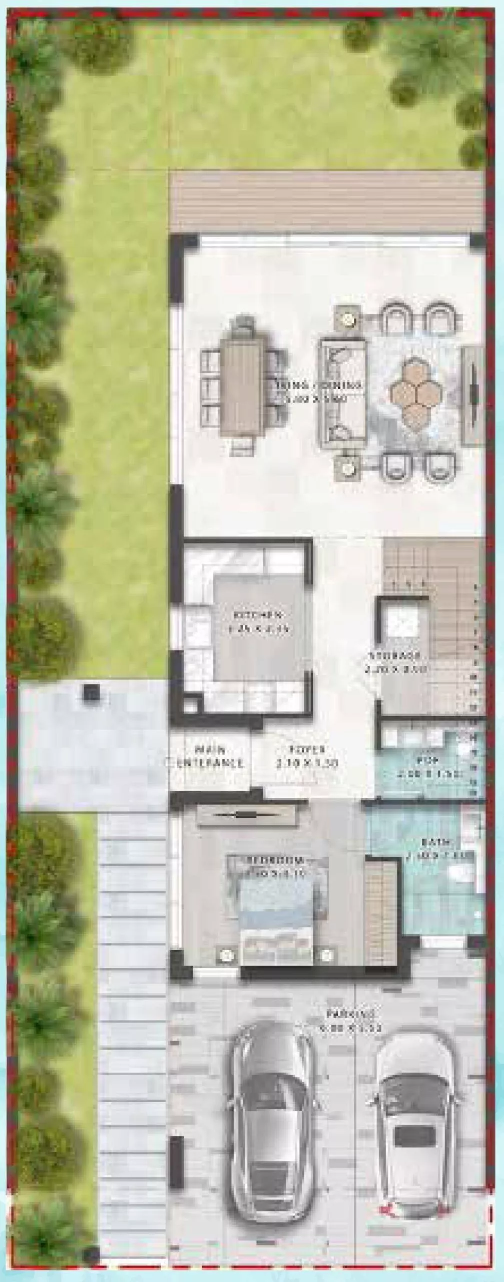 5 bedrooms Apartment - Floor 1