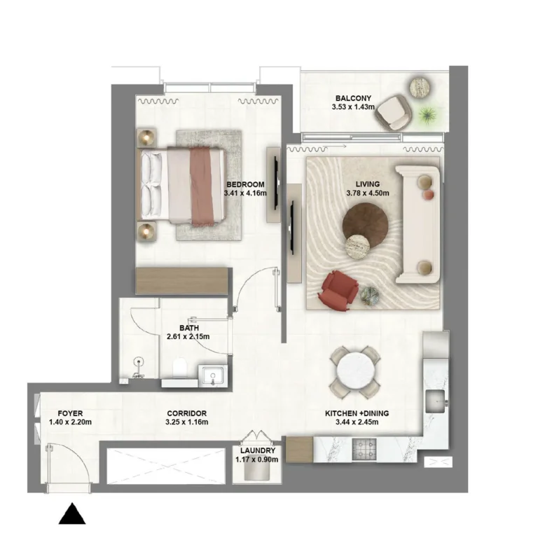 1 bed Apartment - Floor 1
