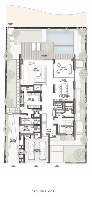 6 bedroom Villa Cobalt - Floor 1