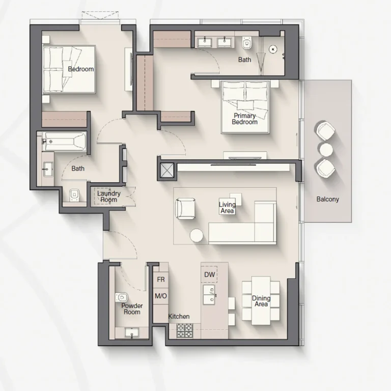 2 bedroom Apartment - Floor 1