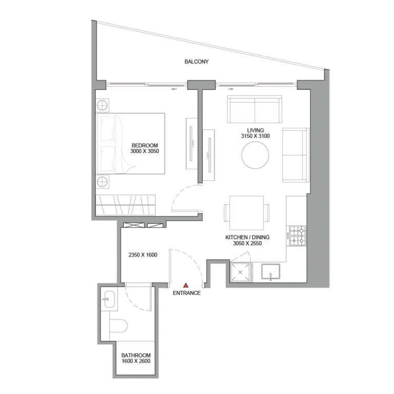 1 bed Apartment - Floor 1